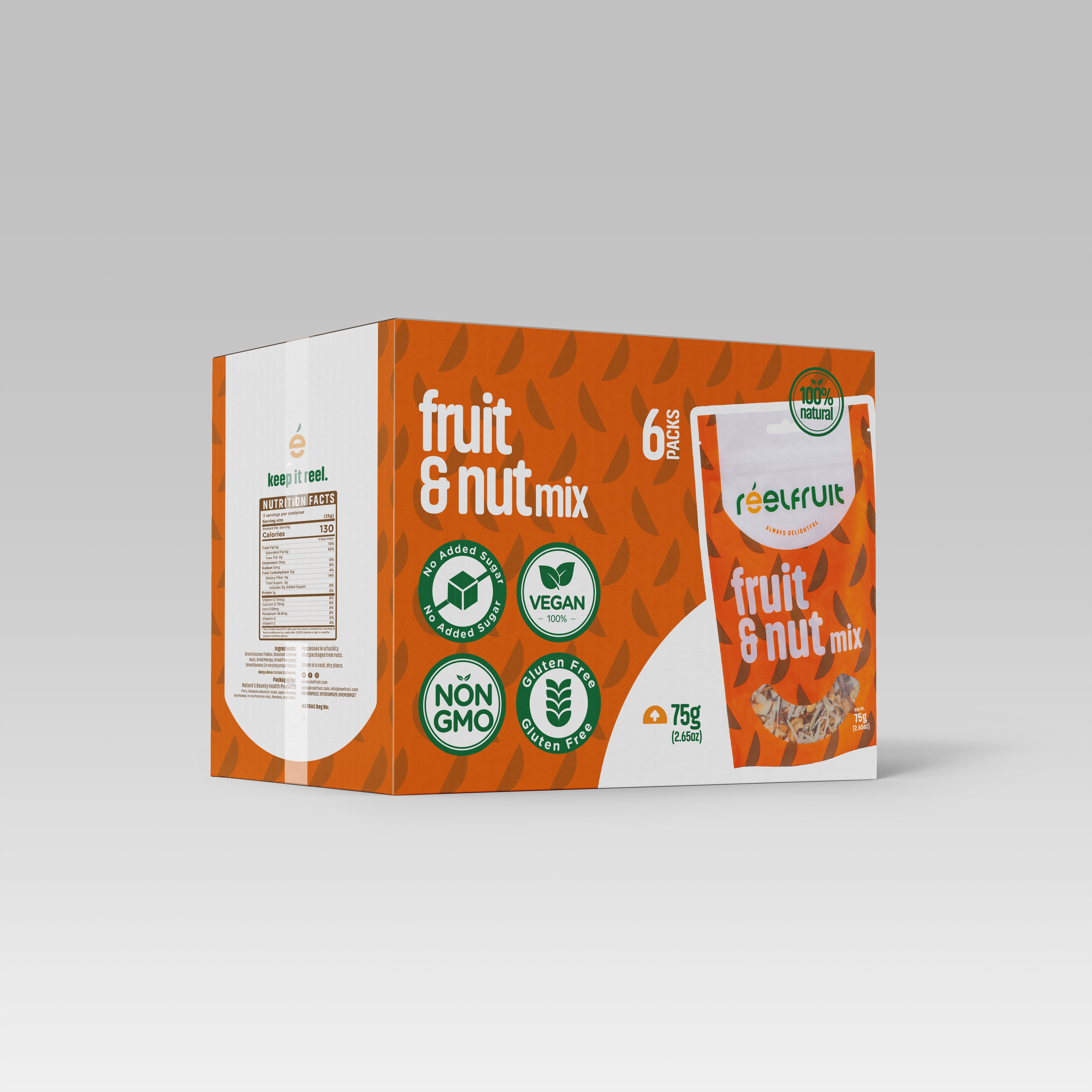 Fruit and Nut Mix Pack of 6 x 75g