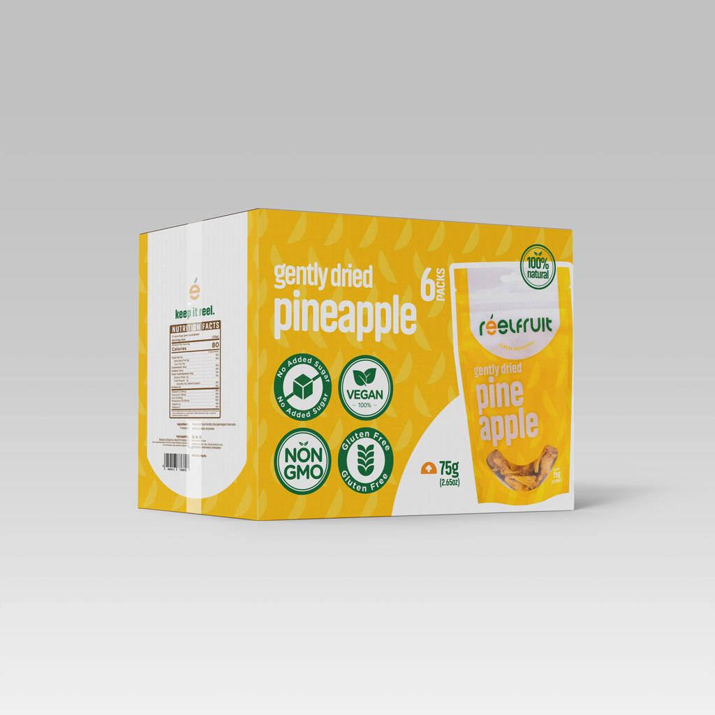 Gently Dried Pineapple Pack of 6 x 75g